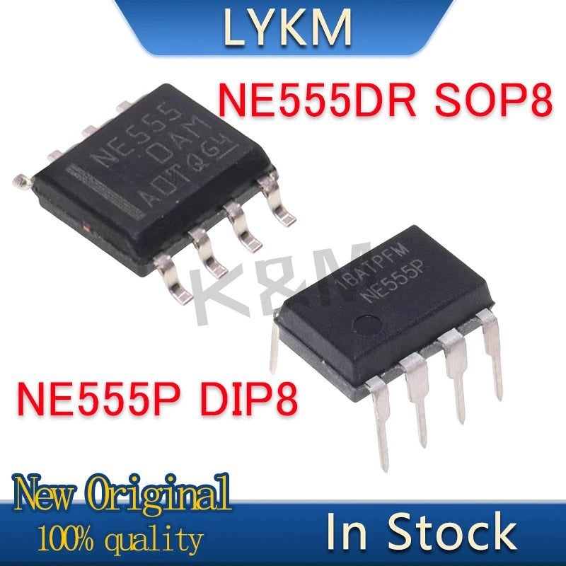 20-100/PCS New Original NE555DR NE555 SOP8 NE555P NE555 DIP8 Precision timer chip In Stock