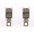 125A/250A Din Rail Terminal Block Distribution Box, 1 In 4/6 Out Power Junction Box, 10/16mm² Wire Connector for Circuit Breaker