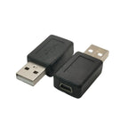 USB 2.0 Adapter Mini Micro USB Male to Female Type B USB Extension Cable