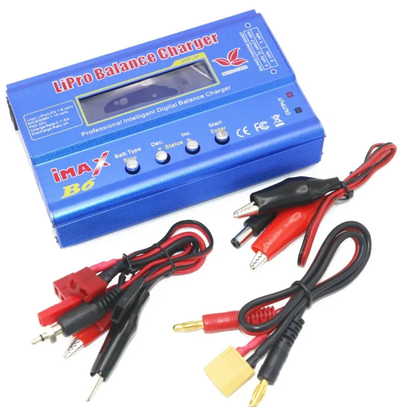 Digital Imax B6 80W Lipo Battery Balance Charger with T /XT60 /Tamiya /Mini Tamiya for 2S 3S 4S 5S 6S RC Lipo Car Boat Toy