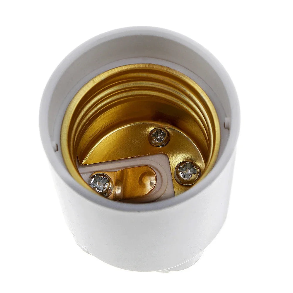3Pcs G24d 2Pin To E26 E27 Fire-proof 250V2A Light Socket CFL LED Lamp Base Holder Adapter Converter, Ballast Removal Required