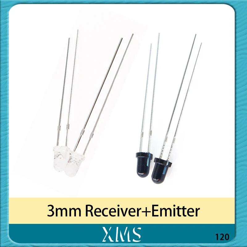10pairs 3mm 5mm 940nm LEDs Infrared Emitter and IR Receiver Diode Diodes 301A for arduino