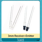 10pairs 3mm 5mm 940nm LEDs Infrared Emitter and IR Receiver Diode Diodes 301A for arduino