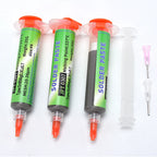Lead Free High-Temperature Solder Paste Sn99 Ag0.3 Cu0.7 Needle Tube, Mobile Phone USB Socket Repair, LED Soldering