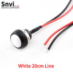 12mm Waterproof Momentary Push Button Switch PBS-33B Mini Round ON/Off Switch With Pre-wired Leads Self-Reset for Arduino DIY