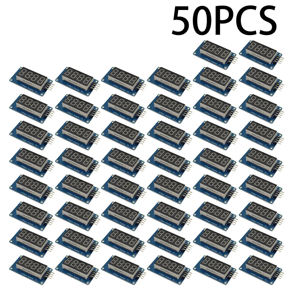 1-50PCS TM1637 LED Display Module For Arduino 7 Segment 4 Bits 0.36Inch Clock RED Anode Tube Four Serial Driver Board Pack