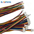 10PC SH 1.0mm Single/Double Plug Connector with Wire 60/80/120-1000mm Cable 2 3 4 5-12 Pin Jumper Line SH1.0 SHR