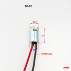 6pcs 1157 BA15D BAY15D 1156 BA15S BA9S Auto Car Turn Signal LED Light Bulb Wire Adapter Lamp Socket Holder