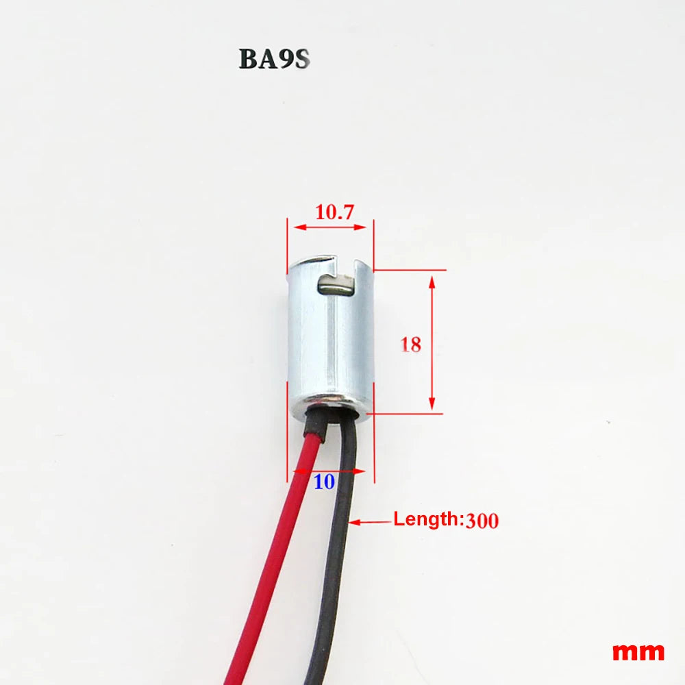 6pcs 1157 BA15D BAY15D 1156 BA15S BA9S Auto Car Turn Signal LED Light Bulb Wire Adapter Lamp Socket Holder