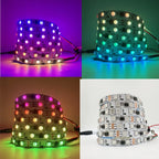 WS2811 SM16703 5050 RGBIC Led Lights DC12V 24V RGB Led Strip Light IP65 IP68 Waterproof Smart Pixels Magic Light Black White PCB