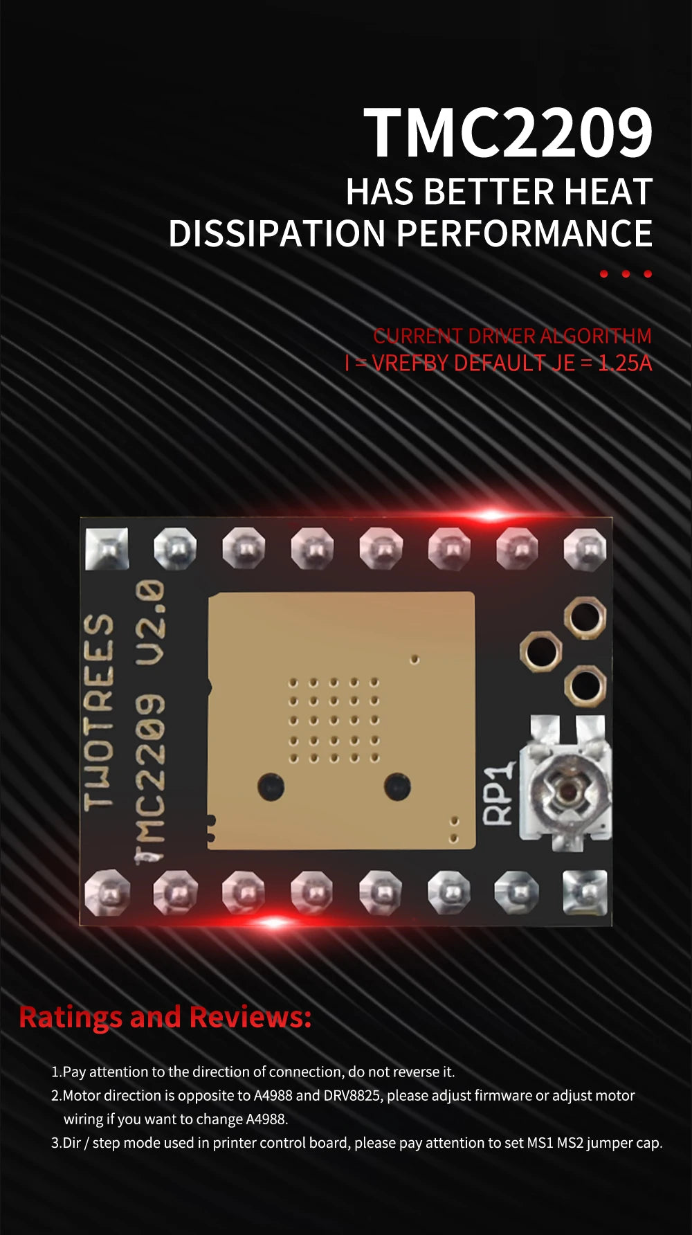 TMC2209 A4988 Nema 17Stepper Motor Driver TMC2209 Silent Drive Stepping Engine For CNC Laser Engraver 3D Printer