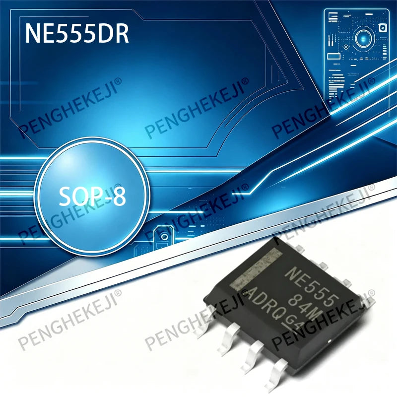 10PCS NE555 NE555DR 555 High Precision Timer SMT SOP8