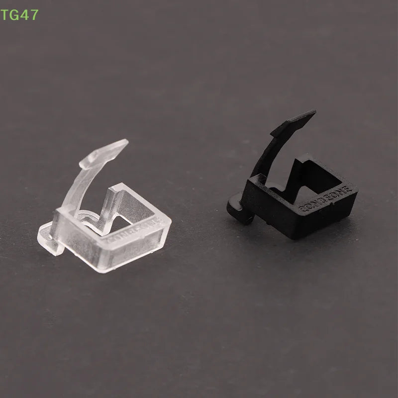 【LS】【EL】10Pcs Network Cable Crystal Head Buckle Replaceable RJ45 Plug Protective Cover Latch For RJ45 Cable Repaire Parts