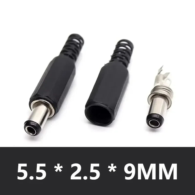 5/20/100PCS 5.5mmX2.5mm Male Jack DC Power Plug 5.5*2.1mm Solder Type Adapter Adaptor Connector DC Barrel Plugs