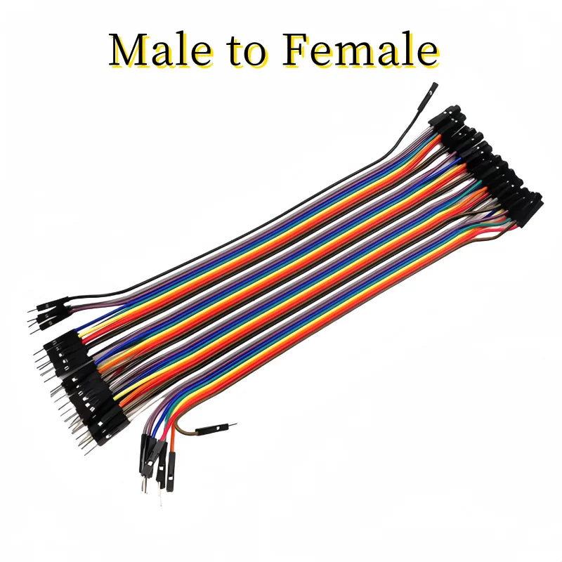 2.54mm Dupont Line 10CM 20CM 30CM 40Pin Male to Male + Male to Female and Female to Female Jumper Wire Dupont Cable for Arduino