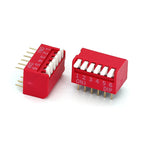 5-50PCS Slide Type Switch Module 1 2 3 4 5 8 10PIN /1.27/2.54mm Position Way DIP/SMD Pitch Toggle Switch Blue Snap Switch Dial