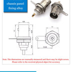 Stlxy 1PCS BNC Female Socket Solder Connector Chassis Panel Mount Coaxial Cable For Welding Machine Parts 50 ohm Q9 BNC-50KY