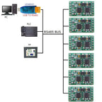 Industrial Dual DS18B20 RS485 Modbus RTU Temperature Module, 5-24V DC, for Smart Home Thermostat & IO