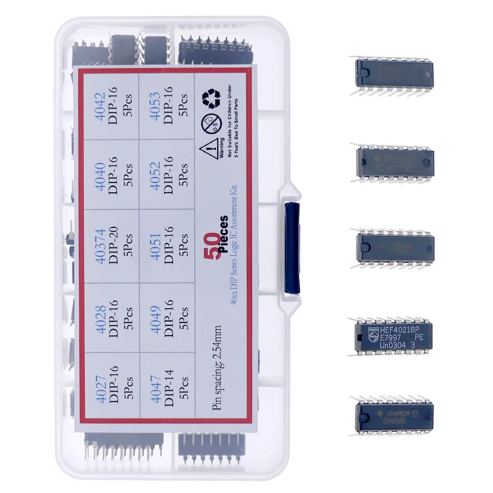 HEF/HCF/CD DIP 4000 Series CMOS Logic IC Assortment Kit 4027 4028 40374 4040 4042 4047 4049 4051 4052 4053