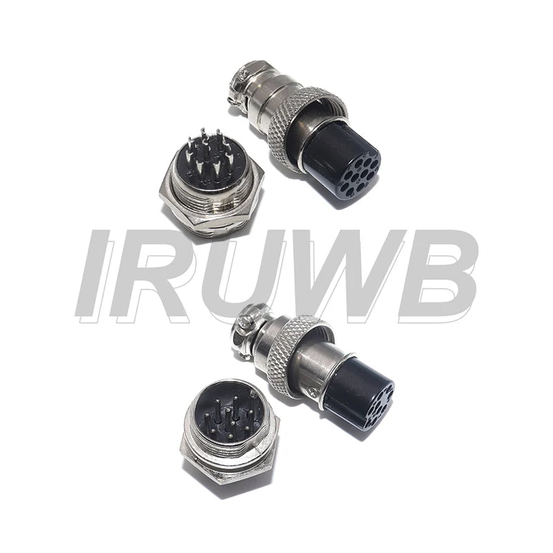 1Set GX16 16mm Metal Circular Aviation Connector  Socket Plug 2PIN 3PIN 4PIN 5PIN 6PIN GX16 2/3/4/5/6/7/8/9 Pin Male & Female