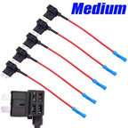20/5pcs Car Fuse Holder Add-a-circuit MINI SMALL MEDIUM TAP Adapter Micro Mini Standard Blade Car Fuse with Holder Adapter 32V