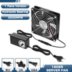 12cm High Speed Large Air Volume 100V 220V Btc Mining Machine Workstation Cabinet 120MM Violent Server Cooling System Fan Kit