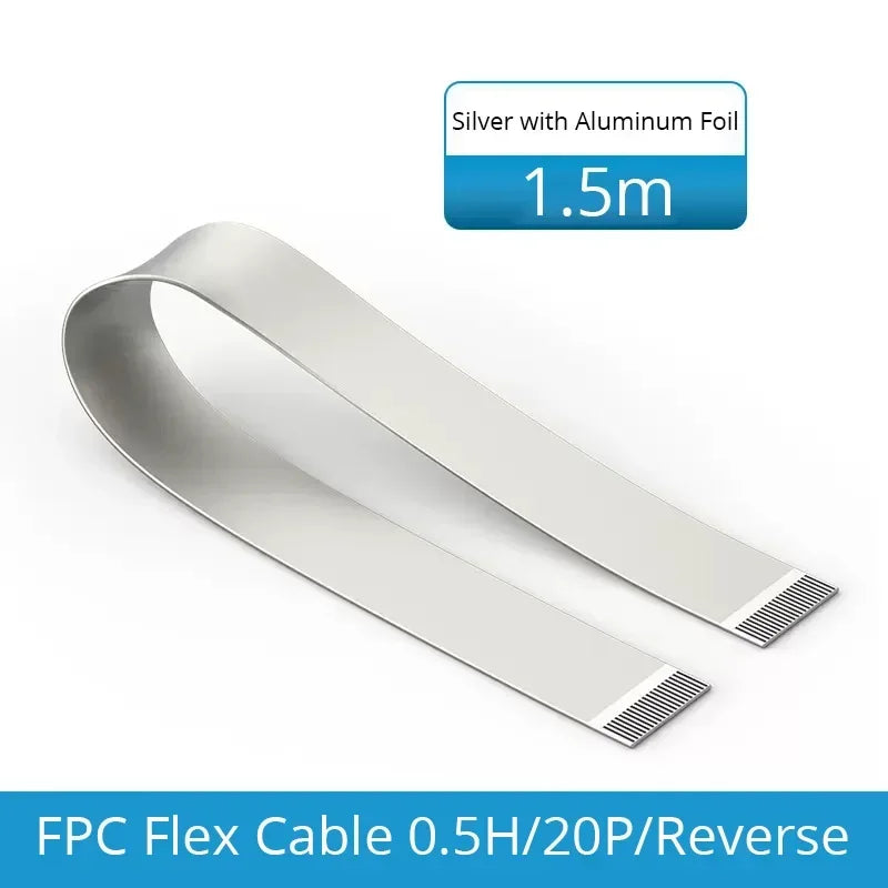 Shielded FFC Ribbon FPV HDTV-Compatible DP Displayport Connector Up Angle 20P Flexible Flat Cable Raspberry Pi 4 1920*1080P/60hz