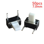 50PCS 3x6 (Side Insertion Two Pin DIP) Mini Tact Switch 3*6*4.3/4.5/5/5.5/6/6.6/7/8mm 50mA DC 12V Micro Push Button Switches