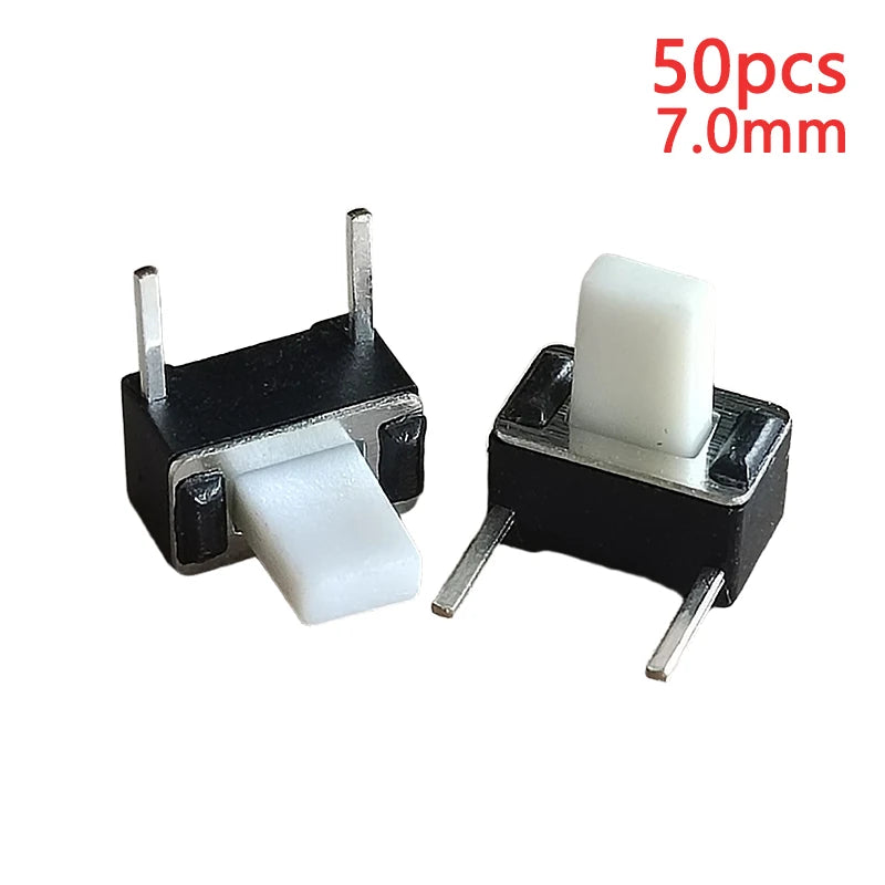50PCS 3x6 (Side Insertion Two Pin DIP) Mini Tact Switch 3*6*4.3/4.5/5/5.5/6/6.6/7/8mm 50mA DC 12V Micro Push Button Switches