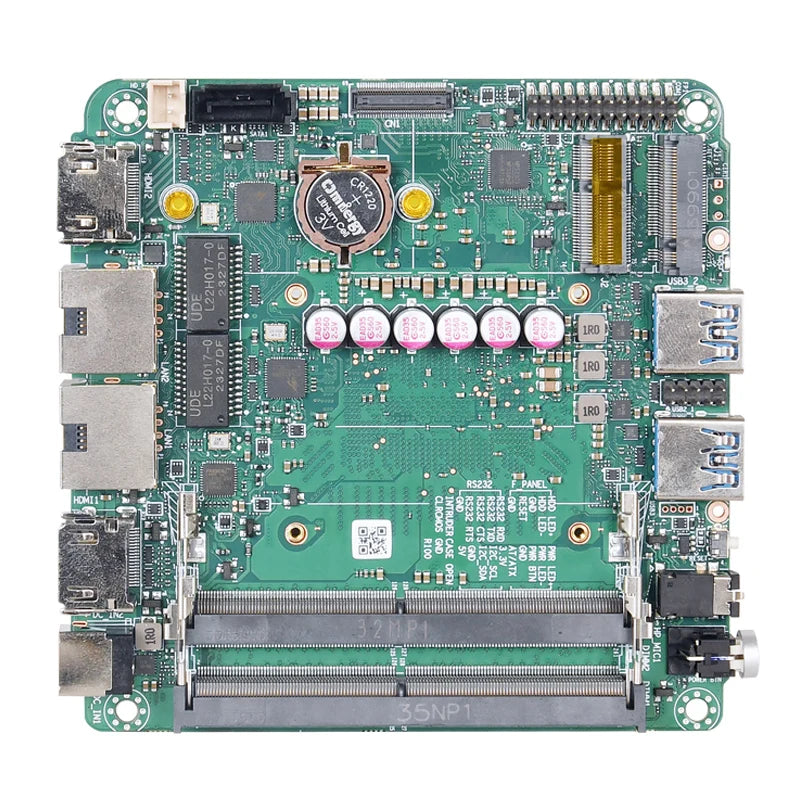 10*10cm Motherboard R-yzen 7940HS 8845HS 7840HS 7735HS 7535U 2 Lan RS232 2*DDR5 2*HD 2*Type-C 2*USB X86 NUC PC Motherboard