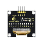 Keyestudio 0.96/1.3-inch OLED Module LCD Display 128x64 With IIC Ports 12C Serial LCD Panel With Baseboard For Arduino