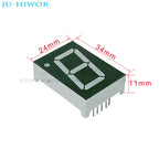 5pcs 10Pins 1106AGG 1106BGG 1 Inch 1 Digit Bits 7 Segment Jade green LED Digital Display Digitron Common Anode Cathode C-A C-C