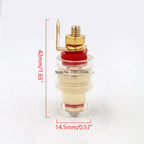 8pcs/set Speaker Terminal Binding Post 4mm Banana Plug Socket Low Frequency Amplifier Connector for Loudspeakers