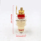 8pcs/set Speaker Terminal Binding Post 4mm Banana Plug Socket Low Frequency Amplifier Connector for Loudspeakers