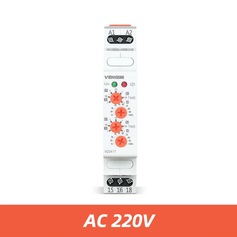 Cyclic Time Relay 220V 24V 12V AC/DC Asymmetrical Flashing Relay between ON and OFF Recycle Timer Repeat Time Adjustable