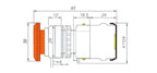 OMCH Self-Locking Button Switch with Box, Mushroom Head, Red Sign, NO + NC, AC660V, 10A, Emergency Stop