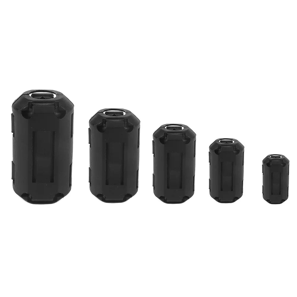 50/22pcs Clip-on Ferrite Ring Core Bead Choke RFI EMI Noise Suppressor Cable Clips for USB Audio Video & Power Cord
