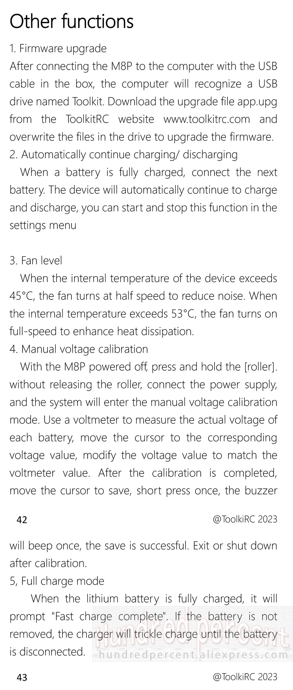 ToolkitRC M8P Intelligent Charger 1-8S 600W 20A Remote Control Car Aviation Model Aircraft Lithium Battery FPV Fast Charging