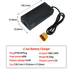 16.8V 3A Li-ion battery charger for 14.4v 14.8v battery 4S 18650 battery pack connector DC5521 gx12 gx16 d-tap xt60 xt90 XLR RCA