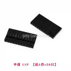 50pcs 2.54mm Dupont connector Male/Female Pin Way Cable Plug 2/3/4/5 Pin Electrical Pin Jumper Header Housing Wire Connector Kit