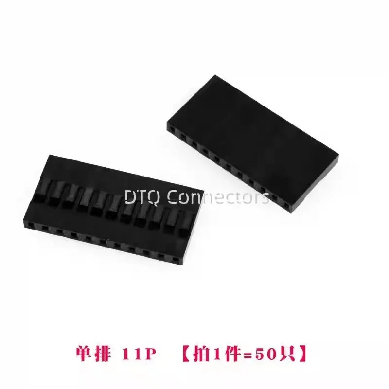 50pcs 2.54mm Dupont connector Male/Female Pin Way Cable Plug 2/3/4/5 Pin Electrical Pin Jumper Header Housing Wire Connector Kit