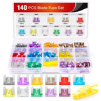 Nilight 140pcs Low Profile Mini Blade Fuse Assortment, 2A 3A 5A 7.5A 10A 15A 20A 25A 30A 35A 40A Mini Blade Fuses for Car Boat Truck SUV Automotive