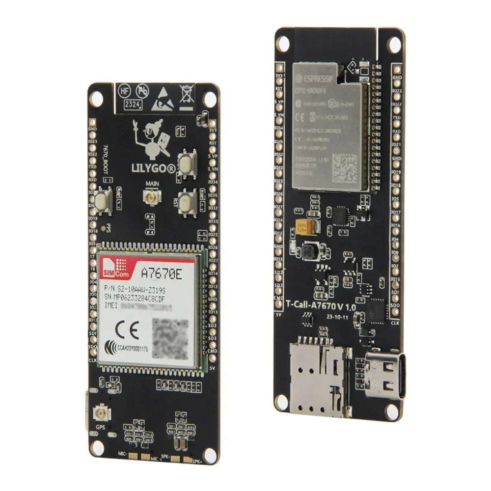LILYGO T Call A7670 4G 2G ESP32 Development Board A7670E LTE GSM Module