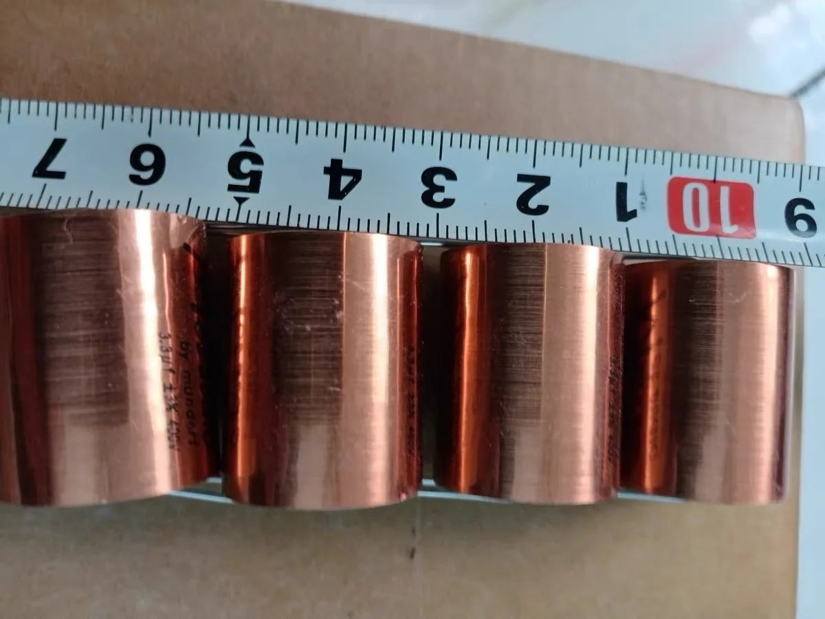 Golden high-quality metallized film power amplifier frequency divider audio capacitor stepless 0.22-22uf MKP capacitor