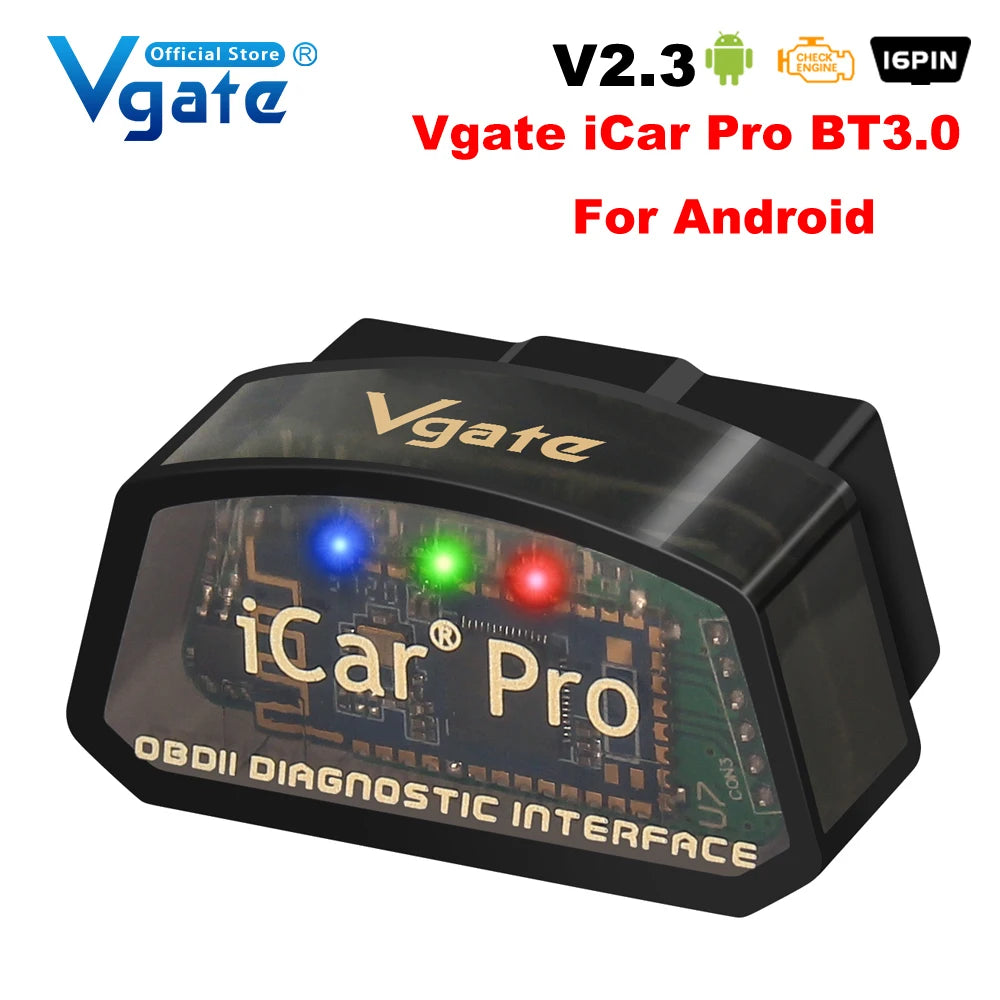 Vgate ICar Pro Bluetooth 3.0/4.0/WiFi Android/PC/iOS Supports Auto Wake Up Mode Elm327 V2.3 OBDII Code Reader Diagnostic Tool