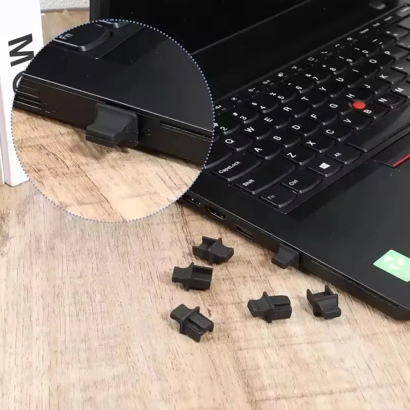 10/50PCS RJ45 Ethernet Port Dust Plug Protection Soft Silicone Cover Network Connector End Router Connection Dustplugs
