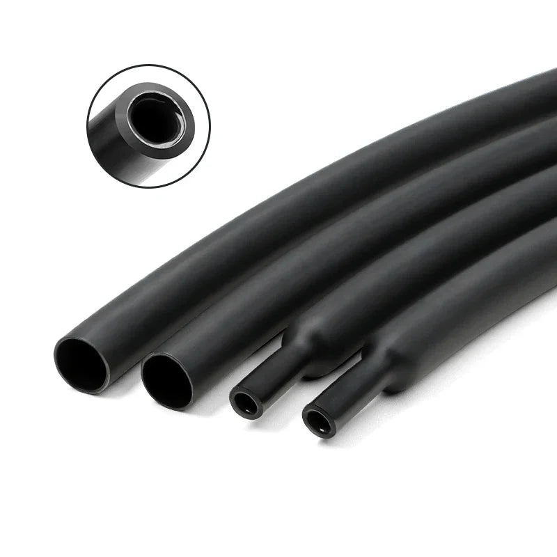 1M With Glue Dual Wall 3:1 Heat Shrink Tube 1.6/2.4/3.2/4.8/6.4/7.9/9.5/12.7/30/50mm Shrinkable Tubing Adhesive Wrap Wire Sleeve