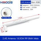 2PCS 2.4G Antenna Fold Glue Stick 3DBI WLAN Router Antenna Wifi Module Signal Enhancement 2400-2500mhz SMA Male Connector 6DBI