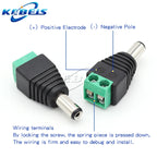 2/5/10PCS DC 12V Male Female BNC Connectors 5.5*2.1mm/2.5mm Welding-Free Power DC Plug Adapter Jack Sockets For LED CCTV Camera