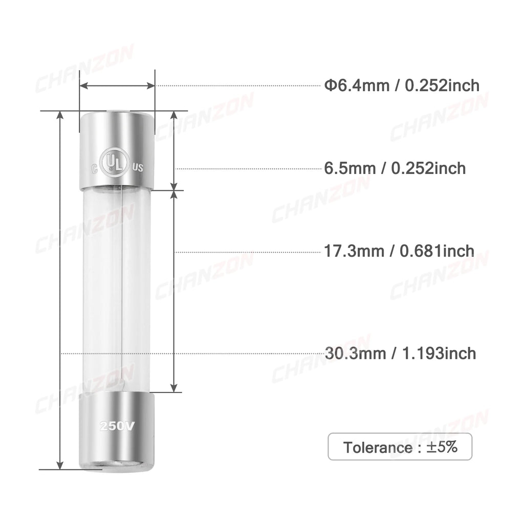 20/55pcs 6x30 Glass Tube Fuses Fast Slow Blow 6*30 6x30mm Kit 0.5A 1A 2A 3A 4A 5A 6A 8A 10A 12A 15A 250V 125V 12V Assortment Set